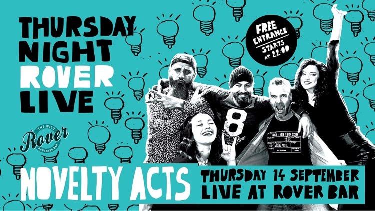 NOVELTY ACTS live at Rover Bar | Πέμπτη 14 Σεπτέμβρη